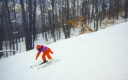 Skiing downhill
